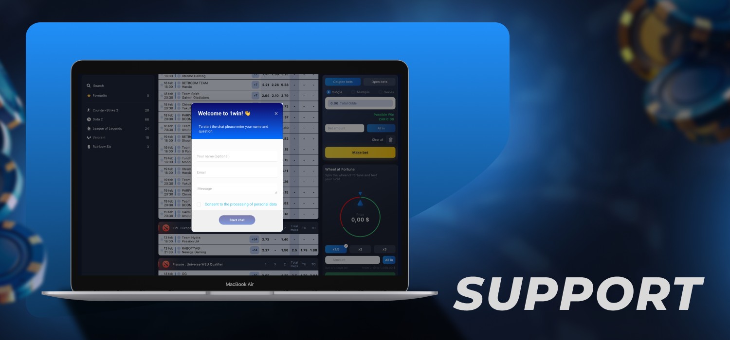customer support in casino
