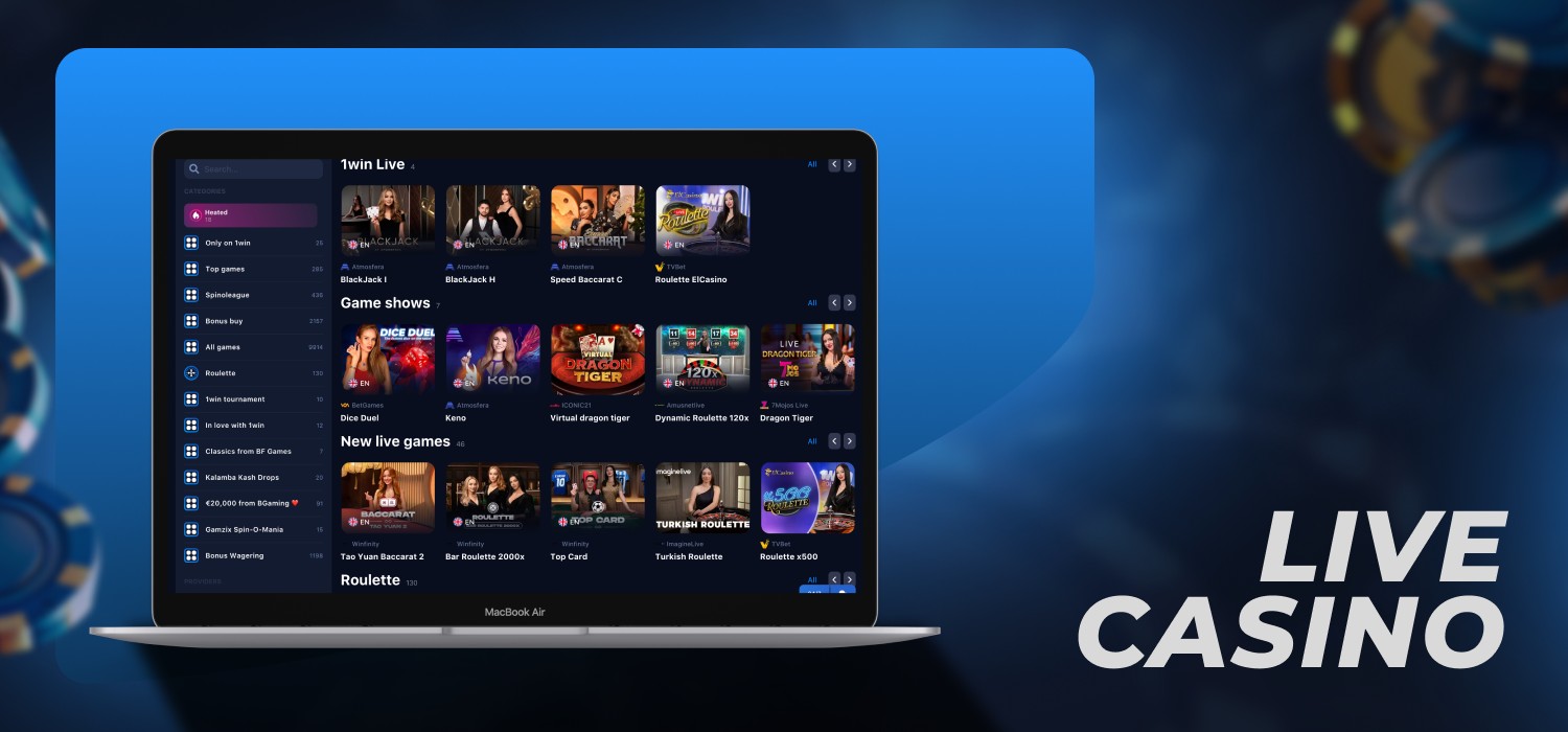 popular live casino games